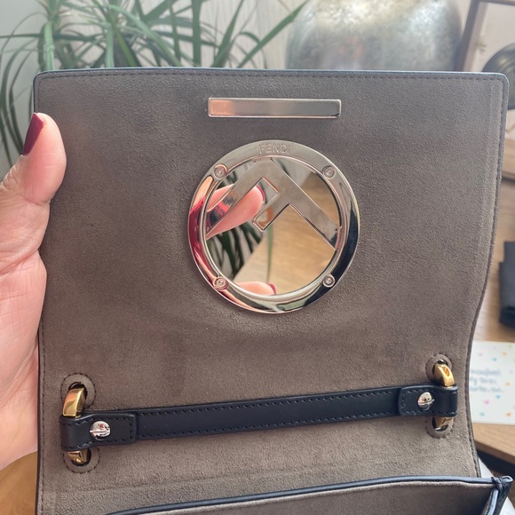 Sold on IG 🌹Fendi Kan I Small in black leather - Picture 6 of 16